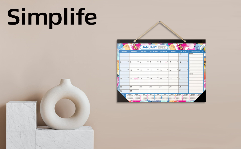 2022 Calendar simplife calendar planner